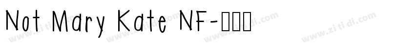 Not Mary Kate NF字体转换